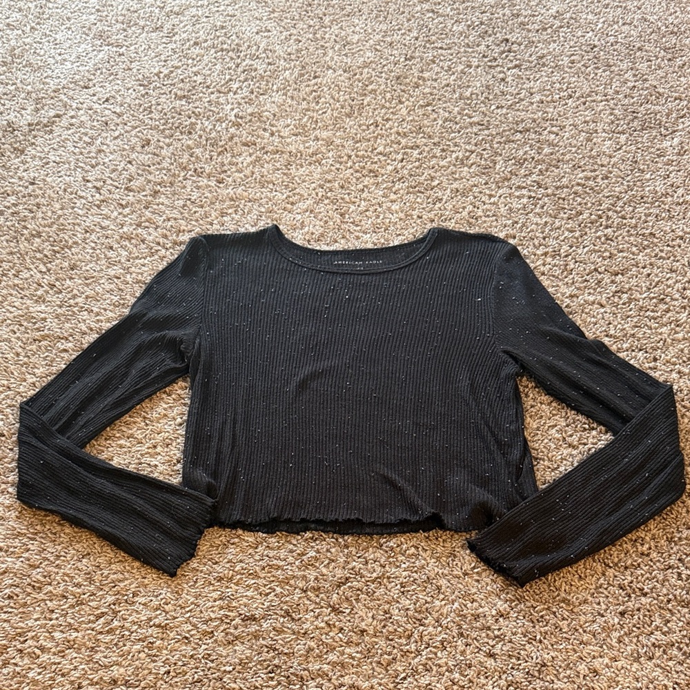 American Eagle cropped long sleeve